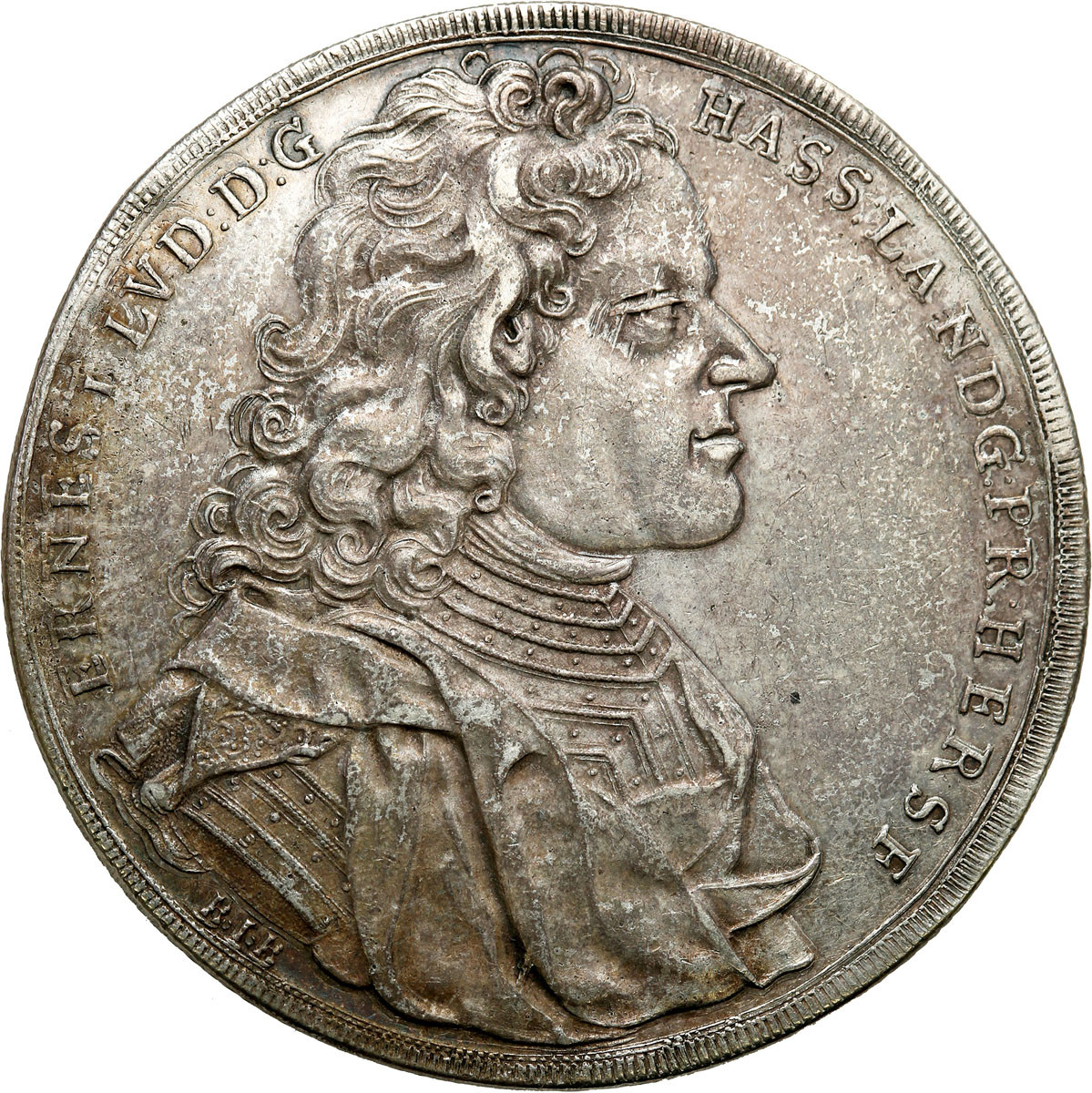 Niemcy, Ernest Ludwik von Hessen-Darmstadt (1678-1739) Talar 1714, Darmstadt - PIĘKNY i RZADKI